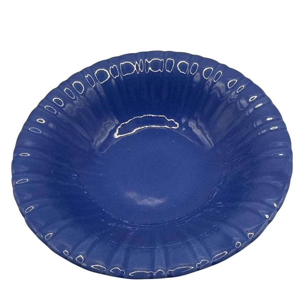 STANGL Pottery Bowl 1388 Blue Mid Century Modern Vintage‎